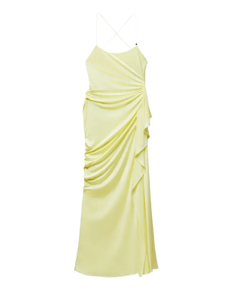 Versace Drapiertes Viskose-Jersey-Kleid - Grün Grün
