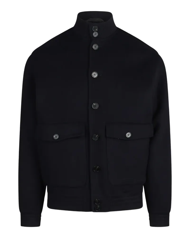 Paltò Jacke mit Stehkragen - Blau Blau