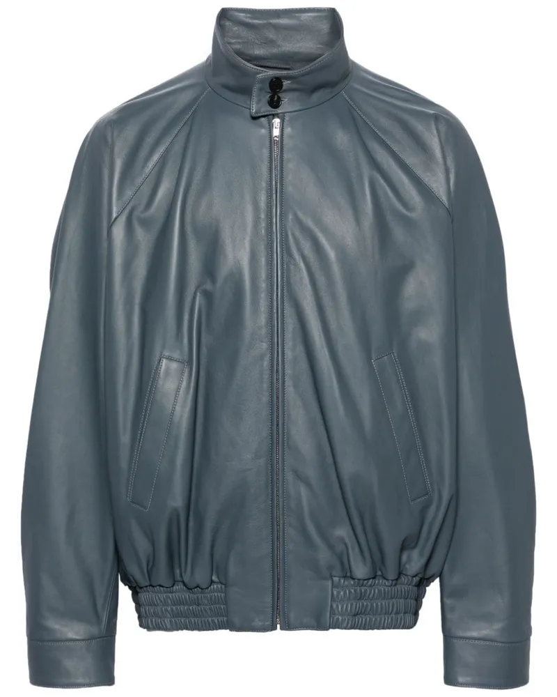 Marni Bomberjacke aus Leder - Grau Grau