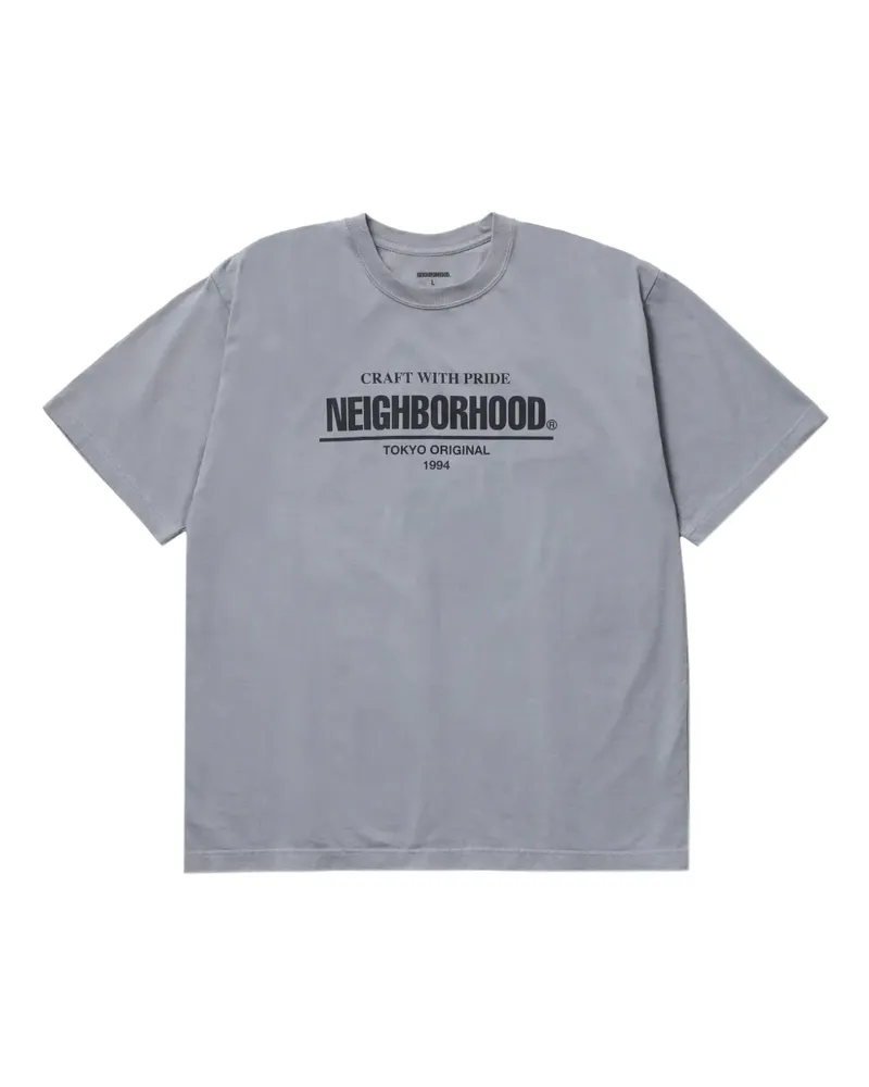 Neighborhood logo-print t-shirt - GRAY Gray