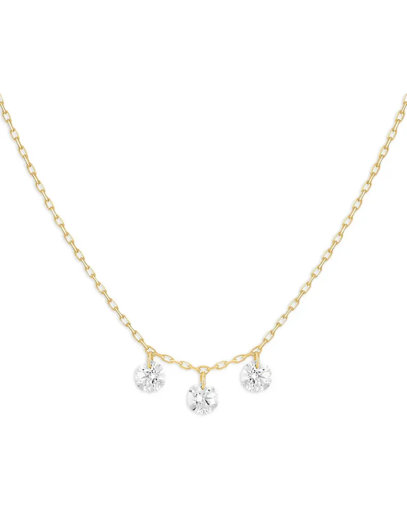 PERSEE 18kt Gelbgoldhalskette mit Diamanten Gold