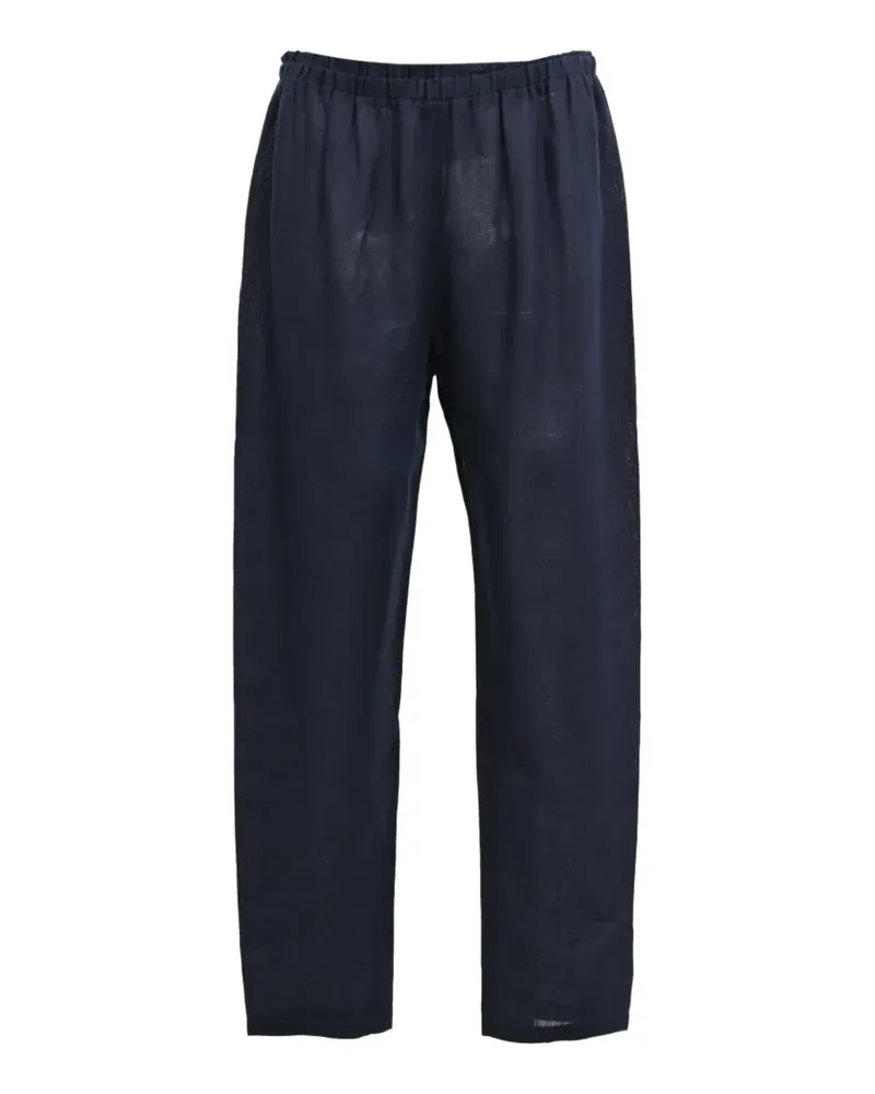 Mansur Gavriel Straight-Leg-Hose mit Kordelzug - Blau Blau