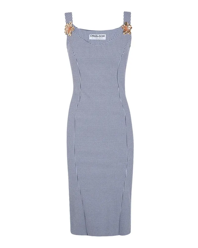 Chiara Boni Kleid mit Blumenapplikation - Schwarz Schwarz