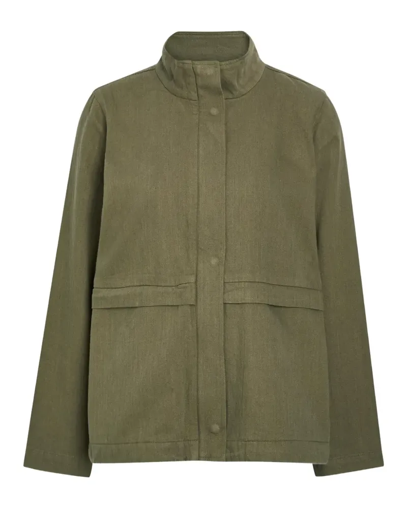 Eileen Fisher Military-Jacke mit Stehkragen - Grün Grün