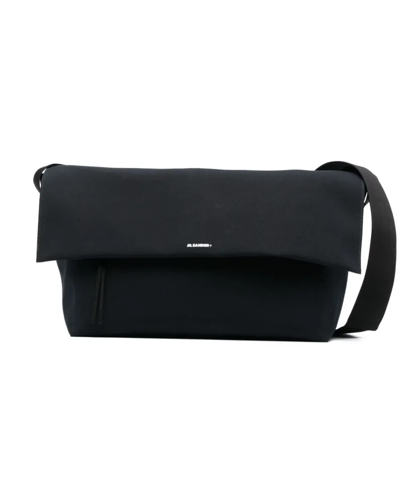 Jil Sander Schultertasche im Utility-Look - Schwarz Schwarz