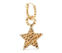 18kt Star Gelbgold-Hängeohrringe mit Diamanten