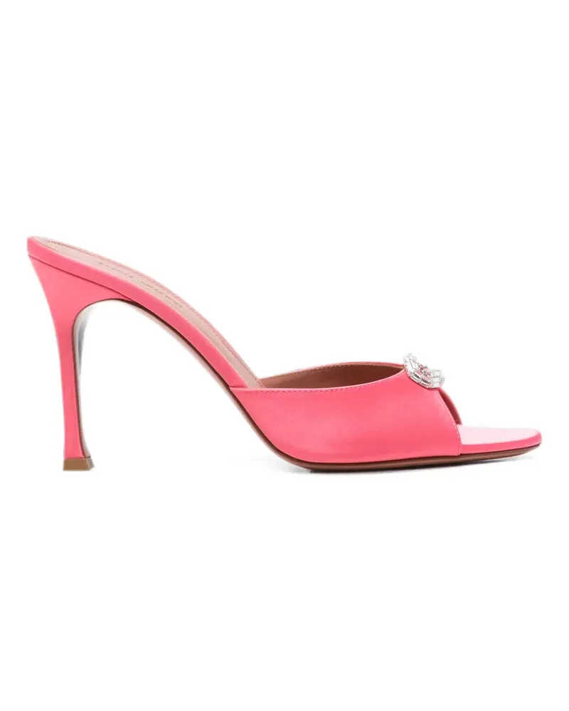 Amina Muaddi Mini Camelia heeled sandals - Rosa Rosa
