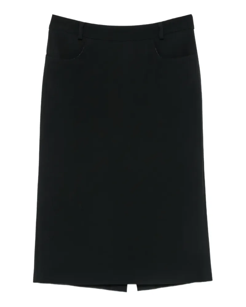 Ermanno Scervino Mittellanger Bleistiftrock - Schwarz Schwarz