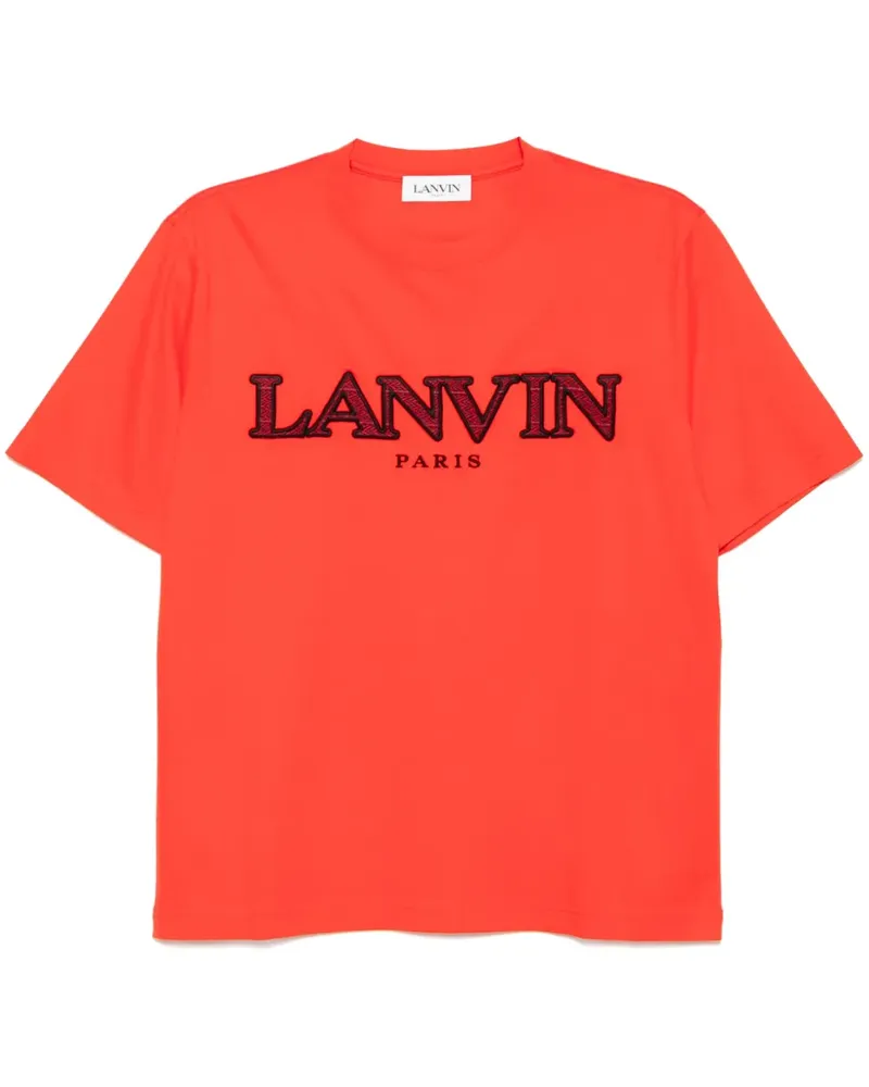 Lanvin T-Shirt mit Stickerei - Rot Rot