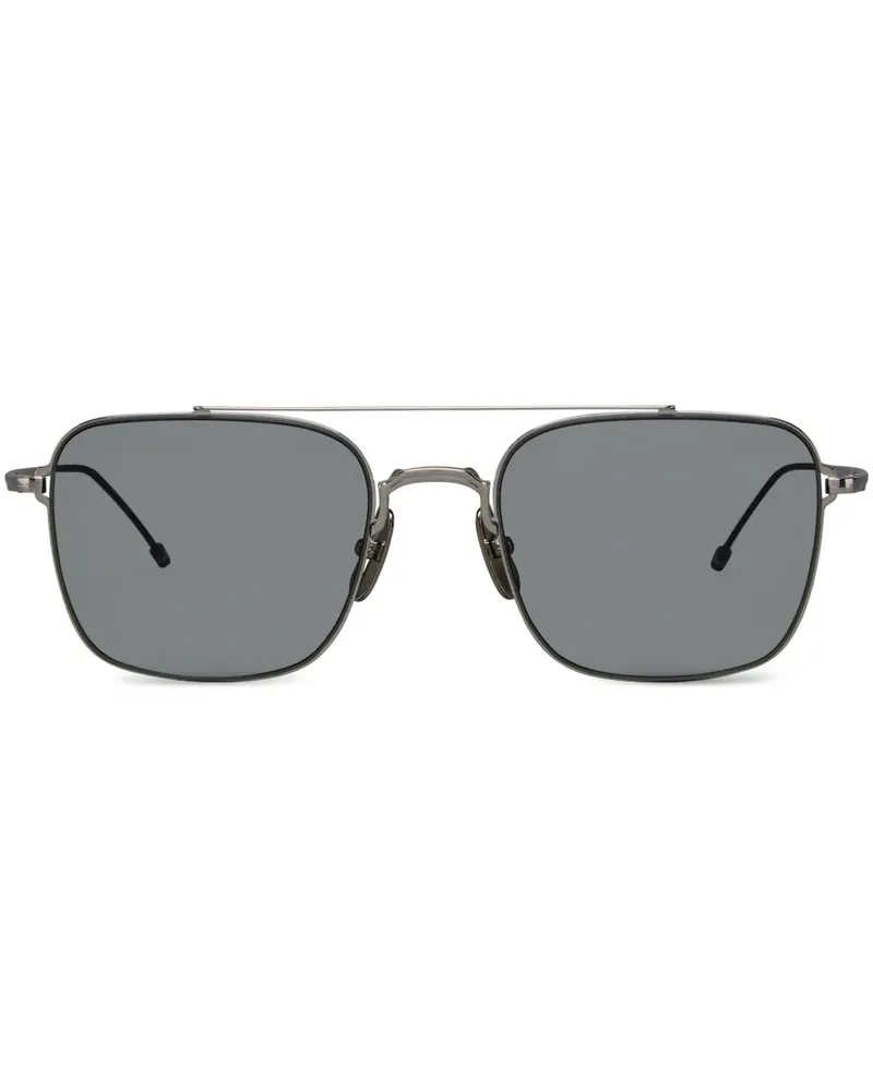 Thom Browne Getönte Pilotenbrille - Silber Silber