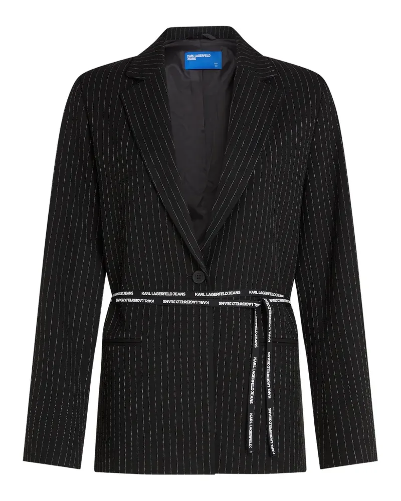 Karl Lagerfeld Blazer mit Nadelstreifen - Schwarz Schwarz