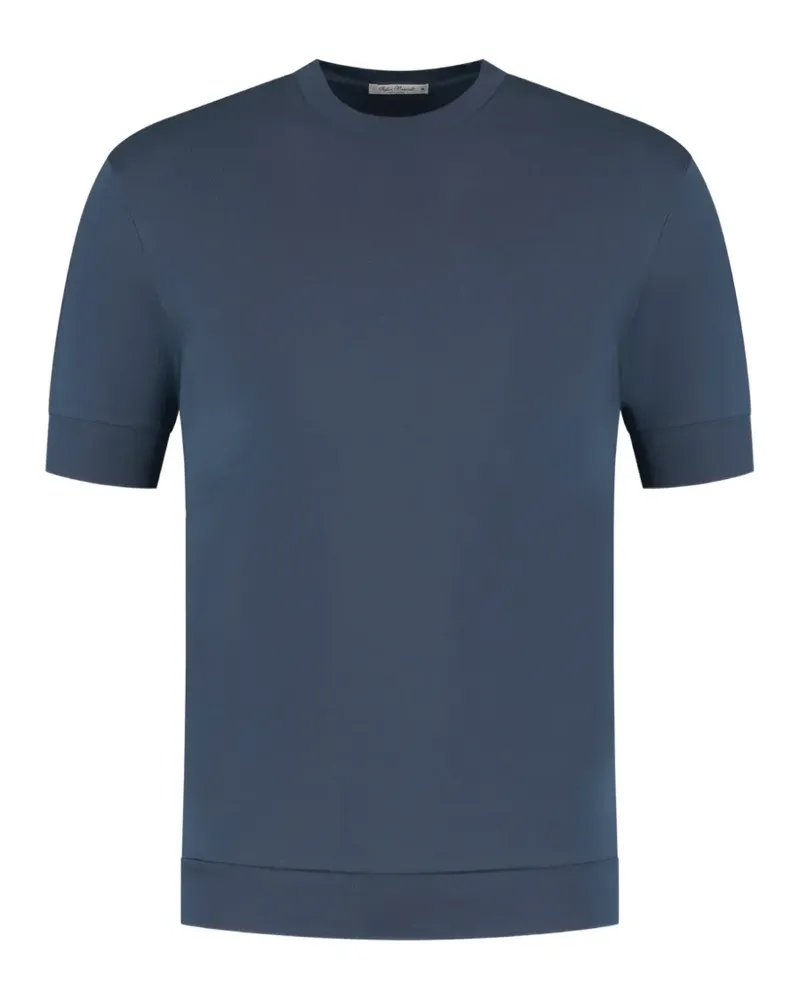 Stefan Brandt T-Shirt mit rundem Ausschnitt - Blau Blau