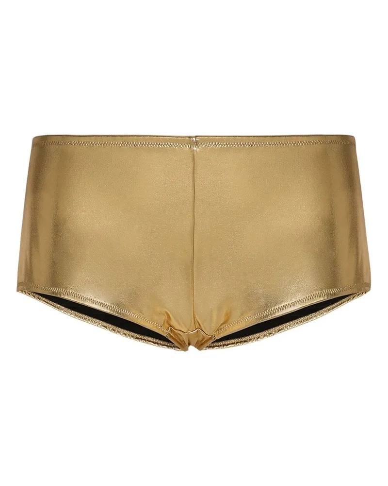 Dolce & Gabbana Tief sitzender Slip - Gold Gold