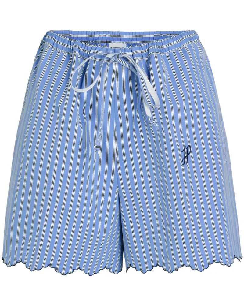 Patou Gestreifte Shorts mit Kordelzug - Blau Blau