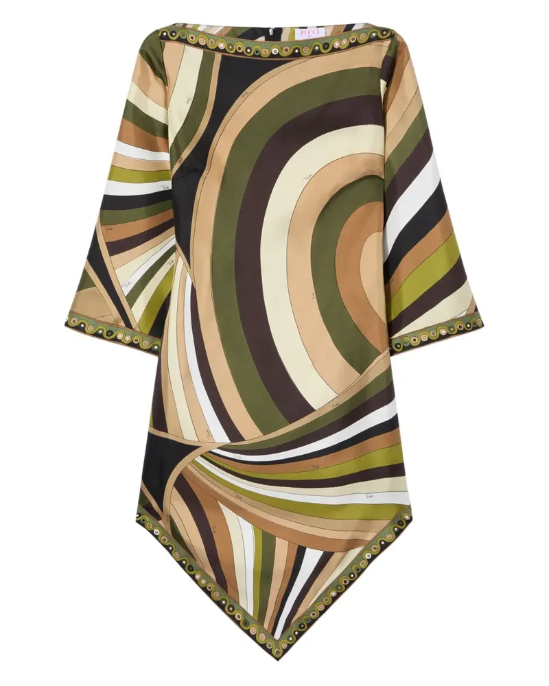 Emilio Pucci Maxikleid mit Iride-Print - Grün Grün