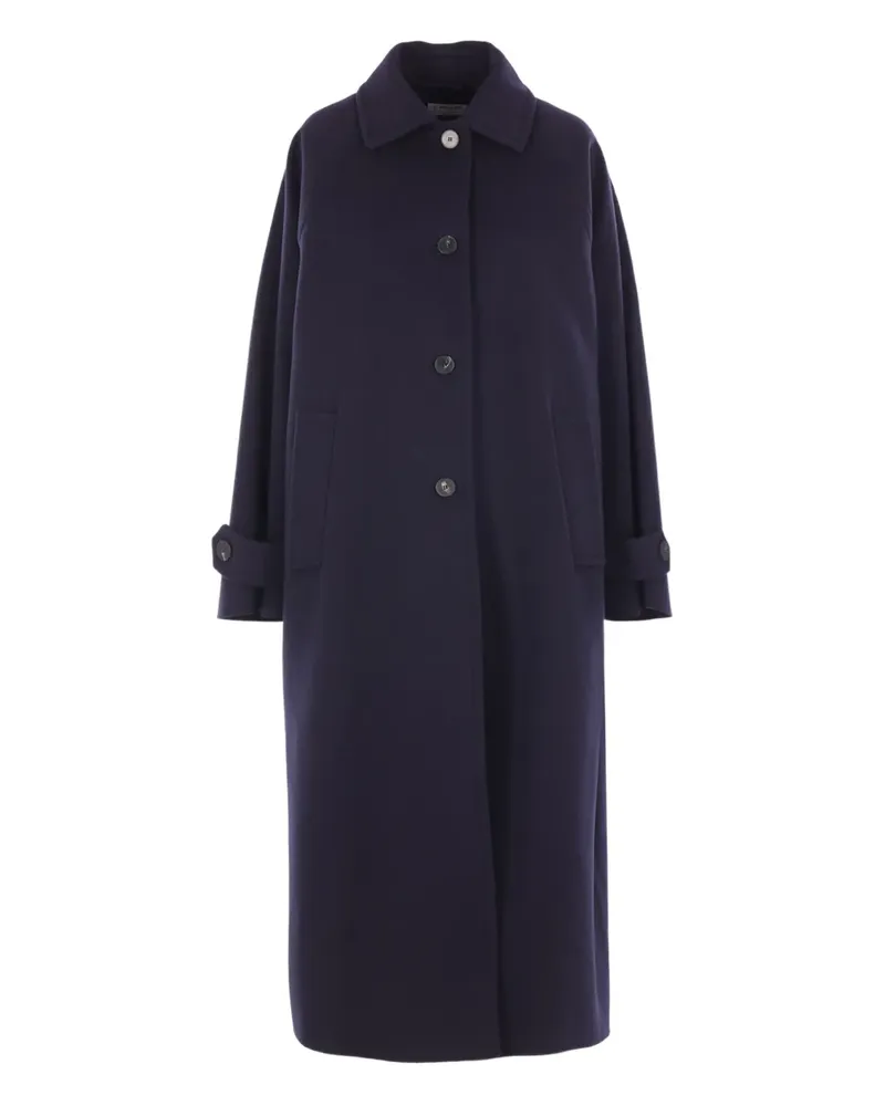 Alberto Biani button-fastening coat - Blau Blau