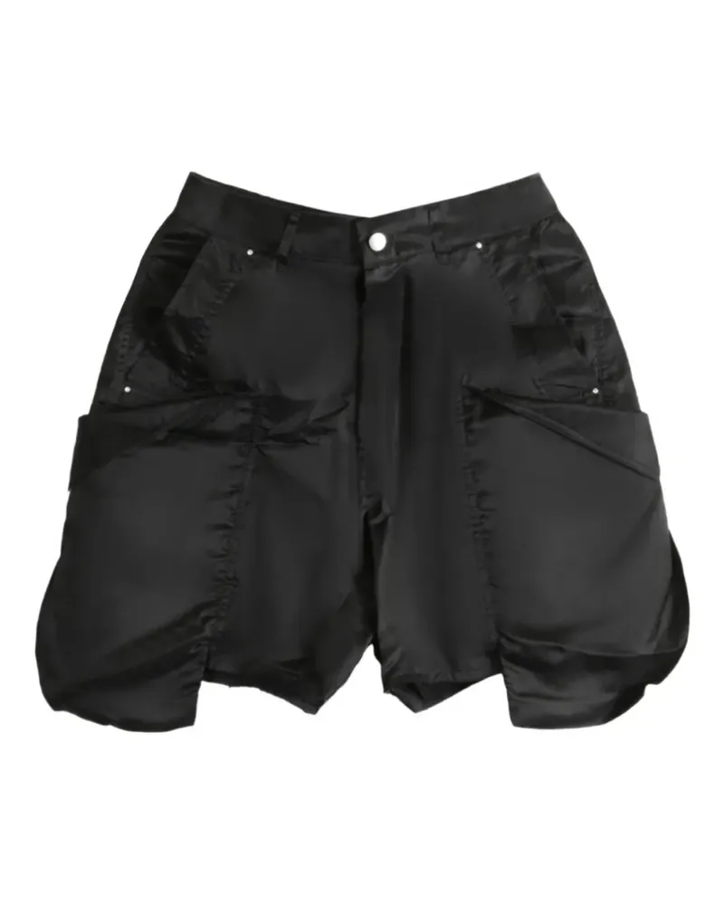 Rick Owens cargo pocket satin shorts - Schwarz Schwarz