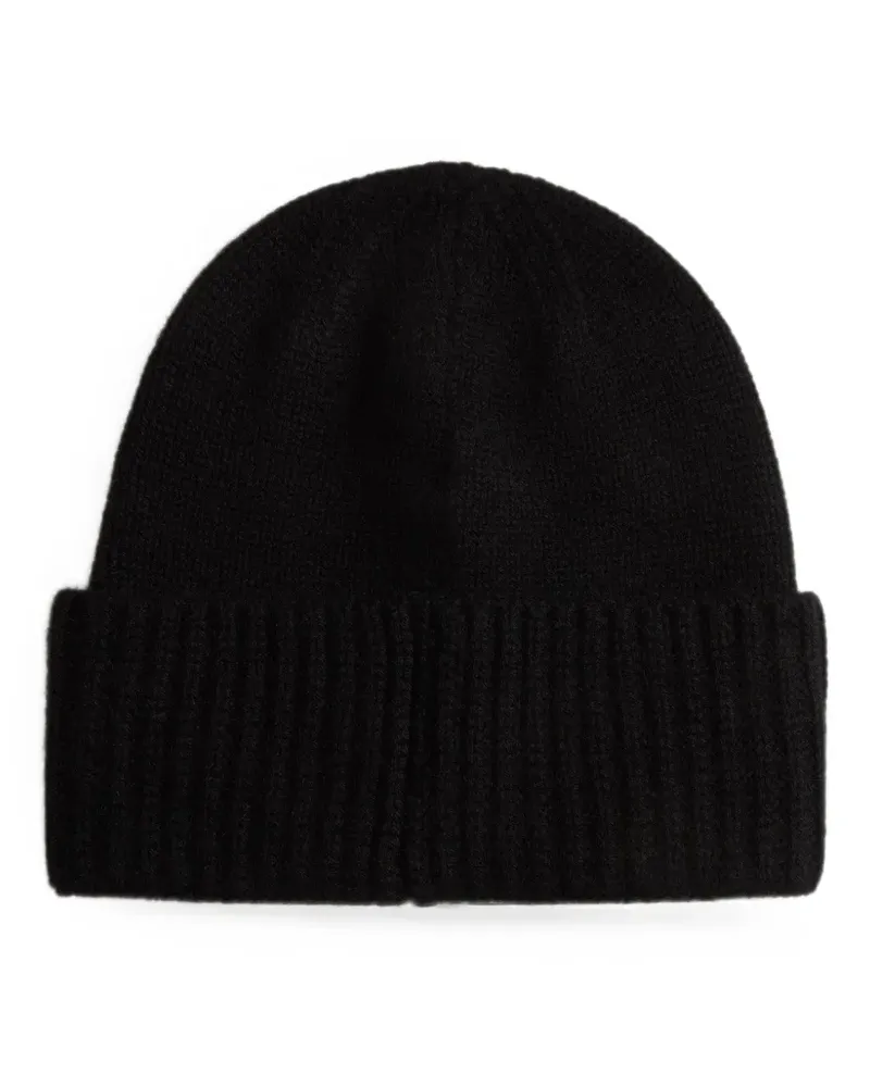 Woolrich Gerippte Beanie aus Kaschmir - Schwarz Schwarz