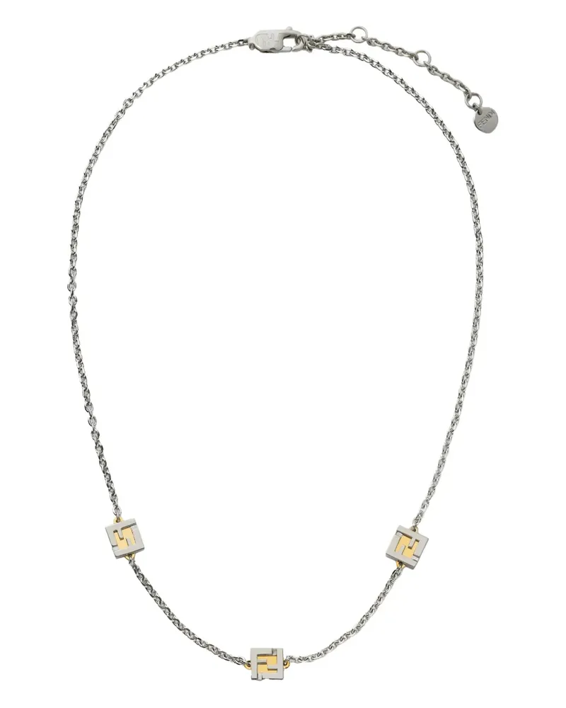 Fendi FF Cube necklace - Silber Silber