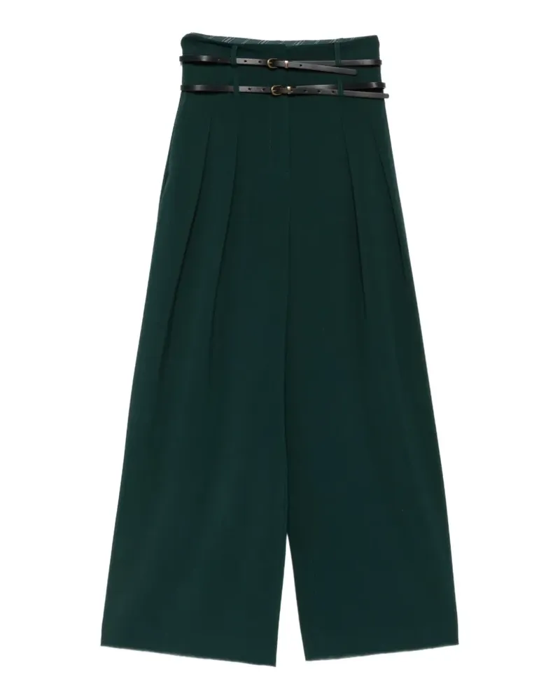 Liu Jo Plissierte Palazzohose - Grün Grün