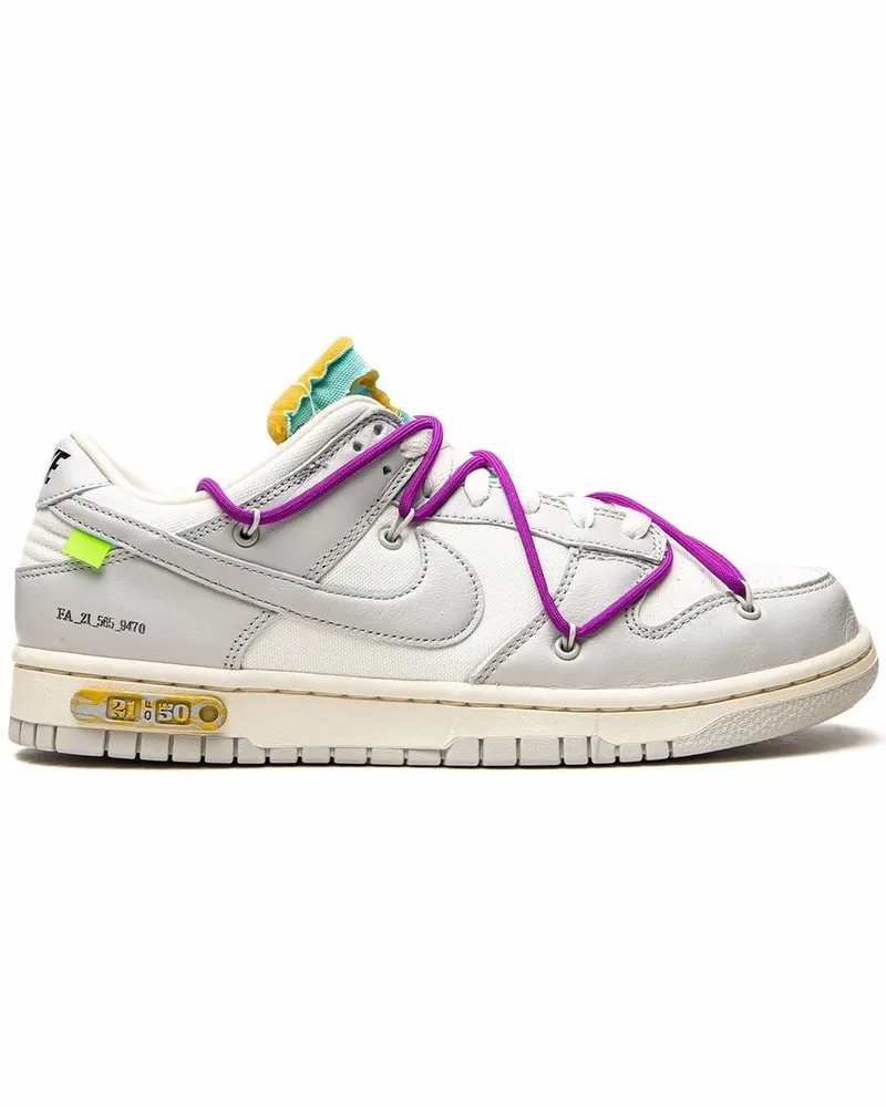 Nike x Off-White Dunk Low Sneakers - Weiß Weiß