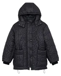 Marc Jacobs The Monogram gefütterte Steppjacke Schwarz