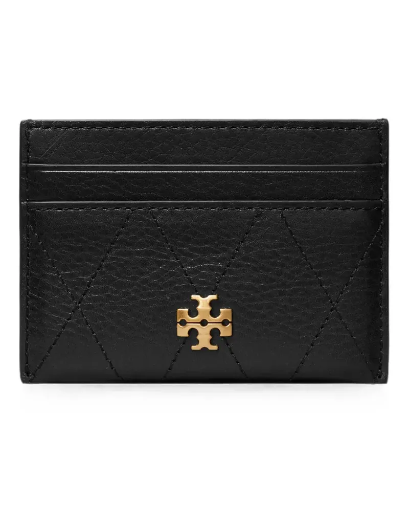 Tory Burch Charlie quilted card case - Schwarz Schwarz