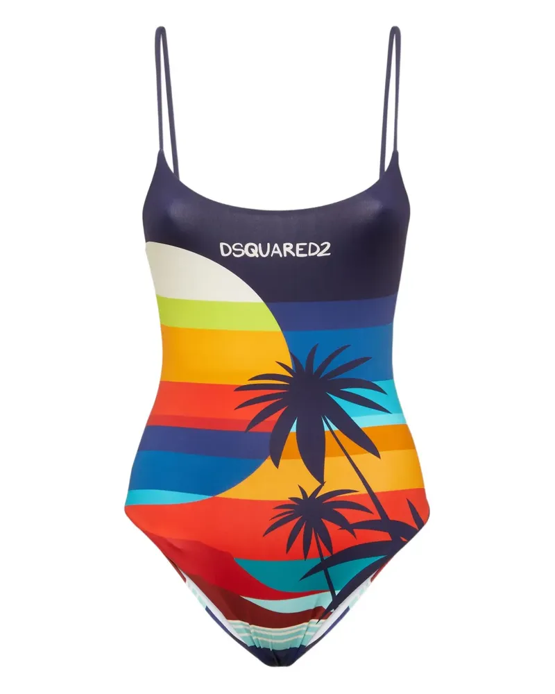 Dsquared2 Body mit grafischem Print - Orange Orange