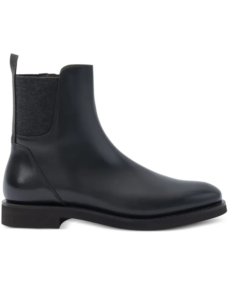 Brunello Cucinelli Klassische Chelsea-Boots - Schwarz Schwarz