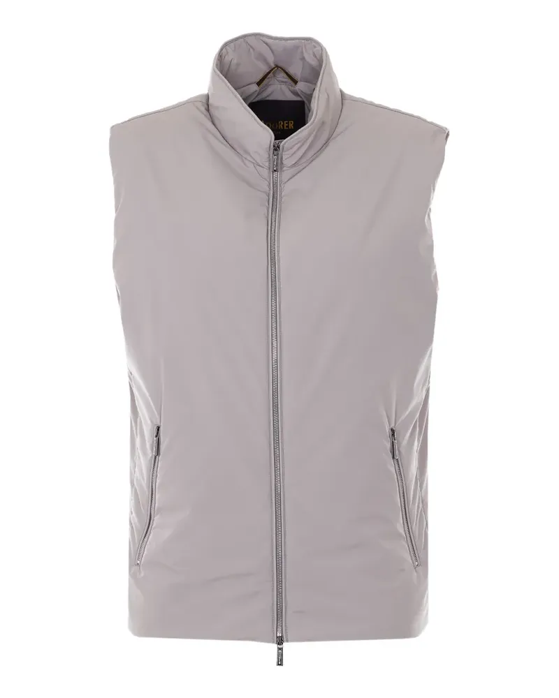 MOORER Senio Weste mit Reißverschlusstaschen vorne - Grau Grau