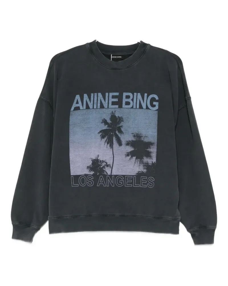 Anine Bing Miles washed grey sweatshirt - Grau Grau