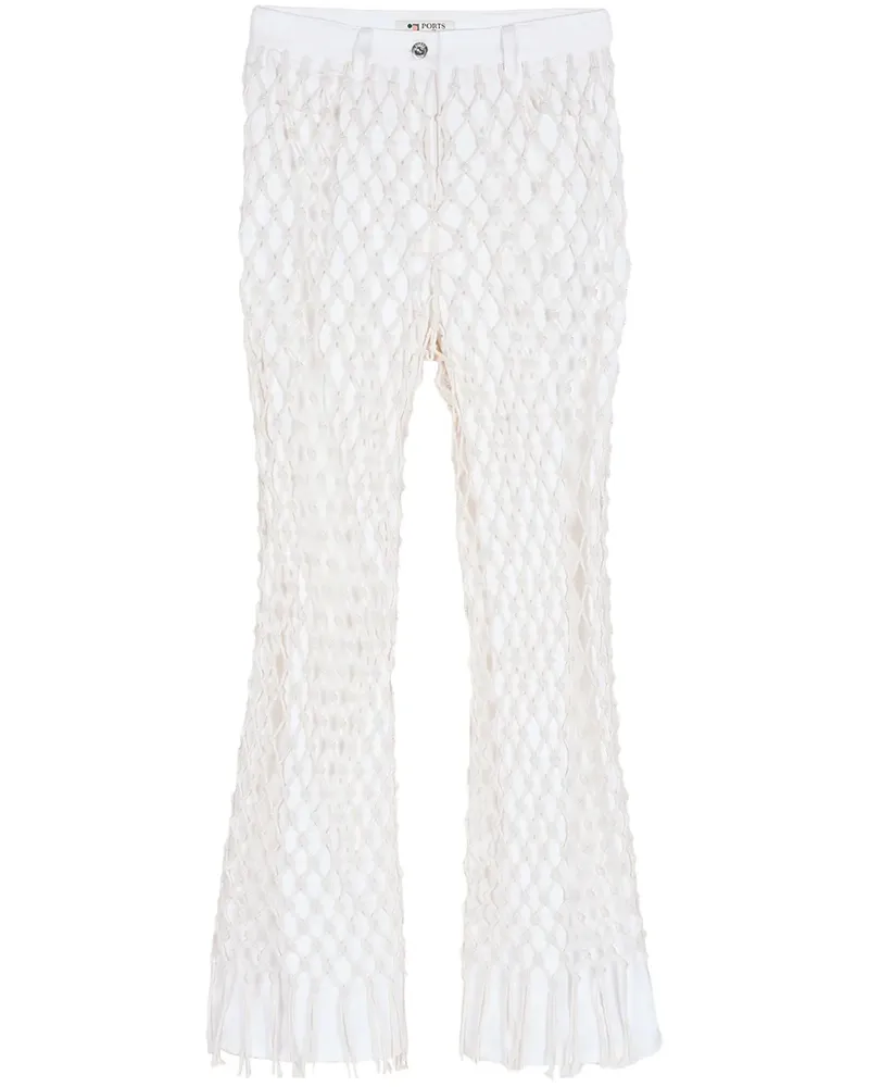 Ports 1961 Weaving Inspired Jeans - Weiß Weiß