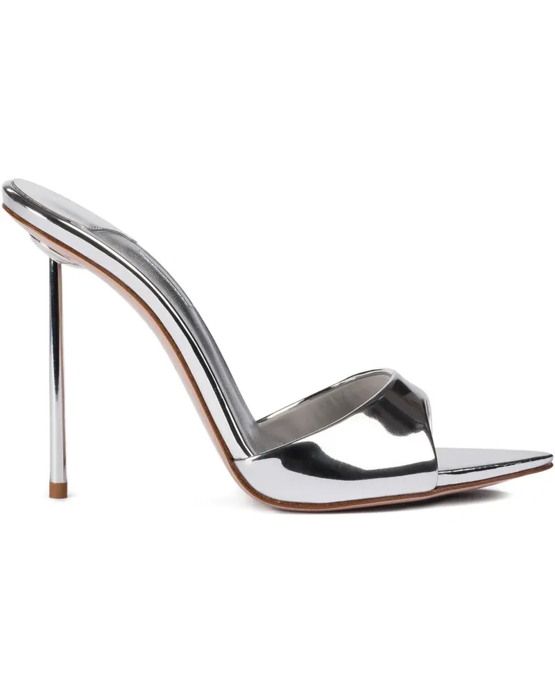 Le Silla Bella Metallic-Sandalen 80mm - Silber Silber