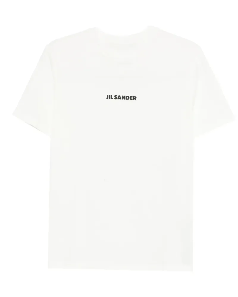 Jil Sander T-Shirt mit Logo - Weiß Weiß