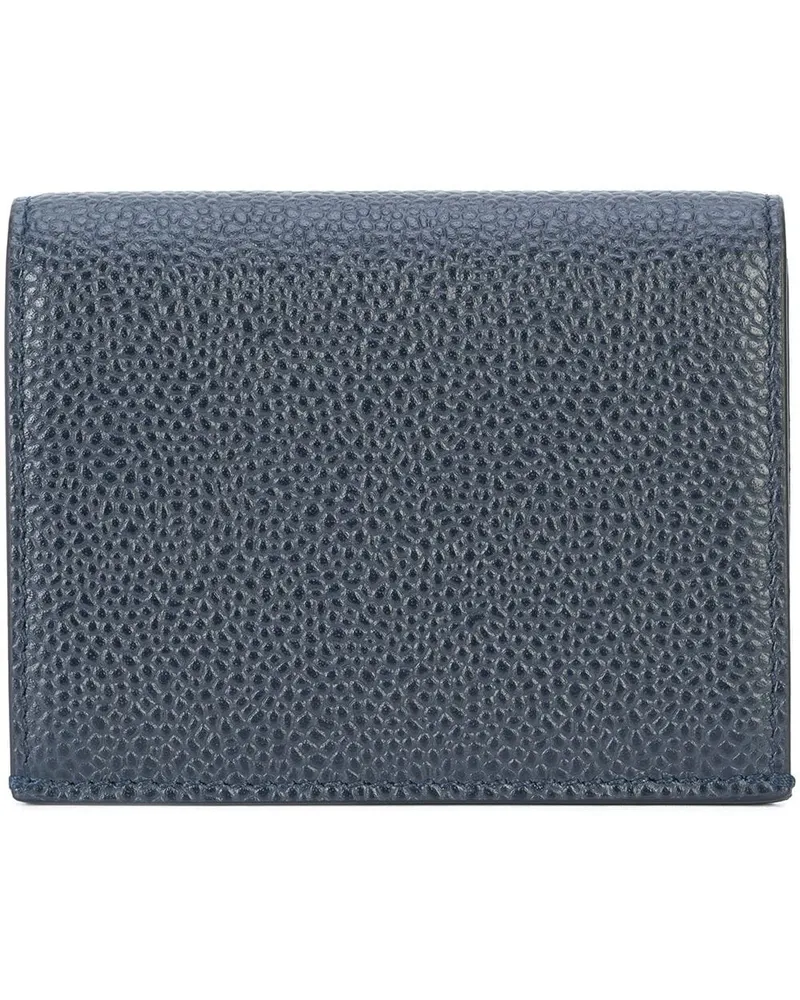 Thom Browne Kartenetui aus Leder - Blau Blau