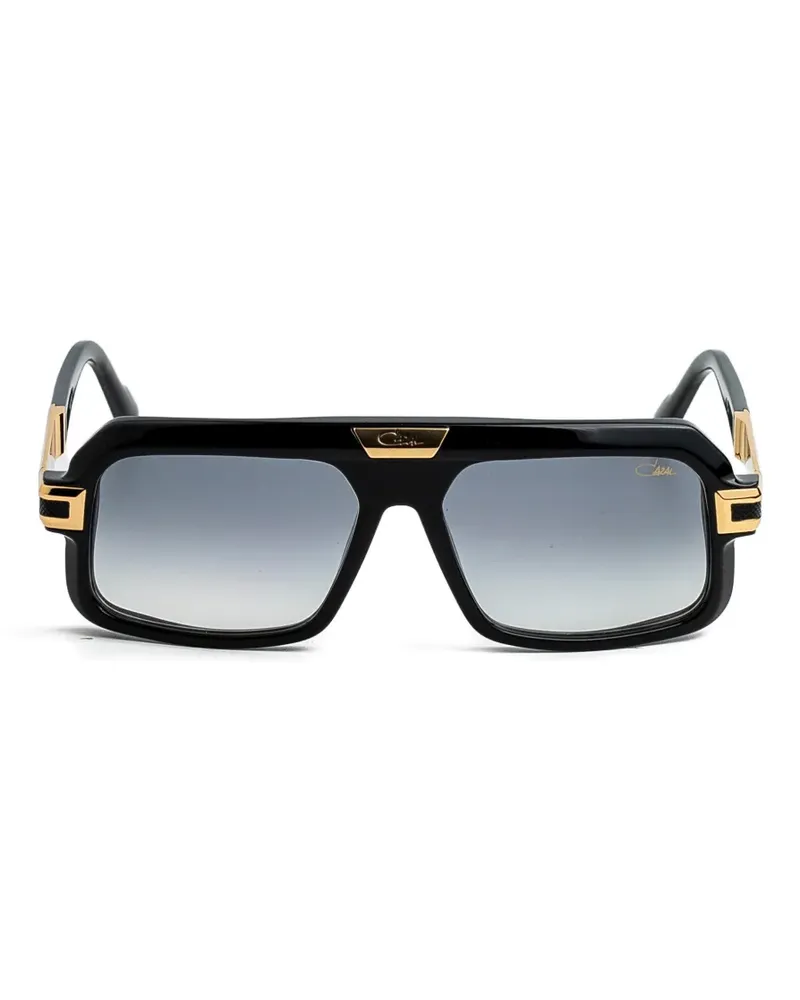 CAZAL 8051 Sonnenbrille mit eckigem Gestell - Schwarz Schwarz