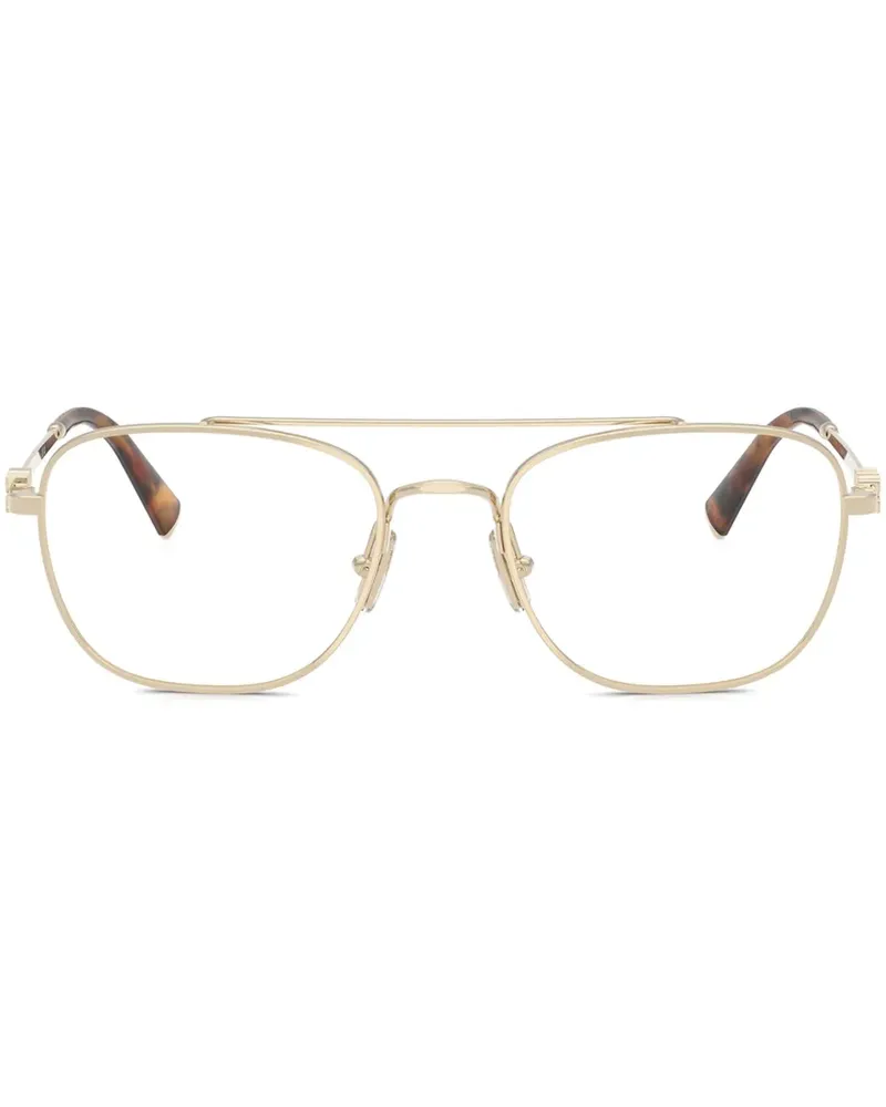 Miu Miu Brille mit eckigem Gestell - Gold Gold