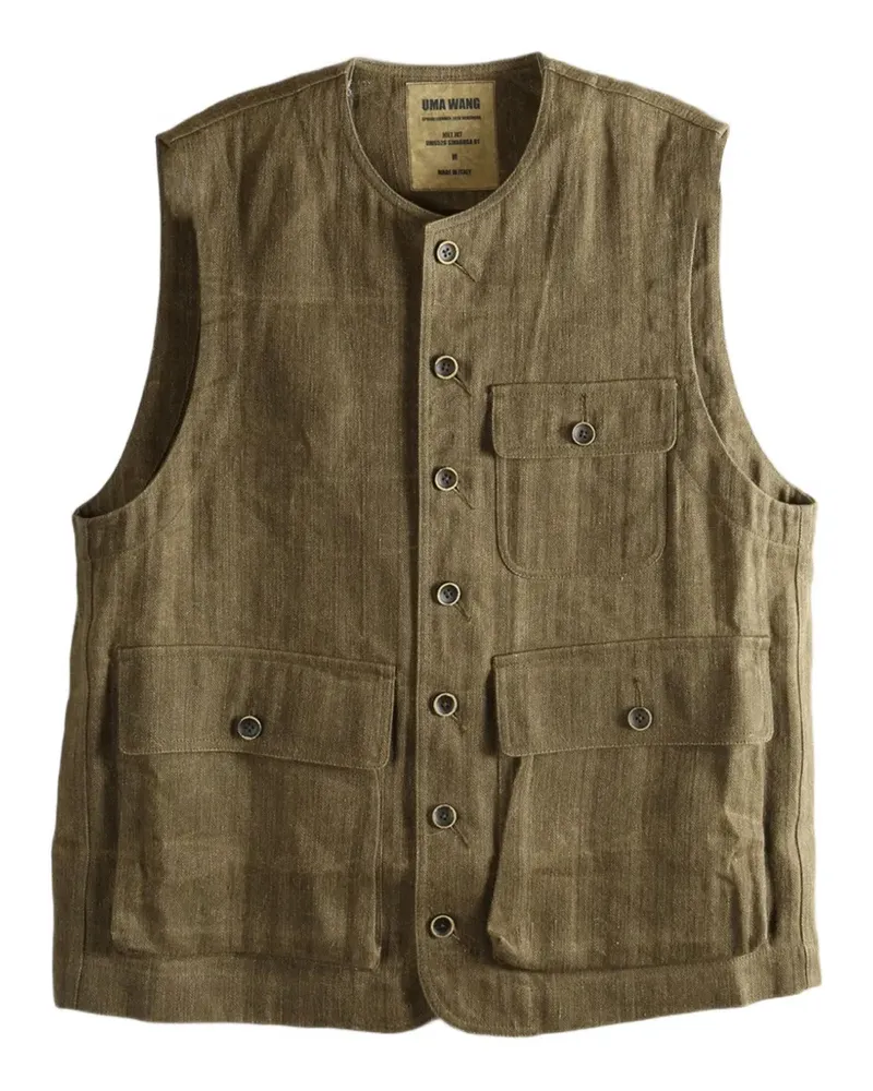 Uma Wang Jolt vest - Braun Braun