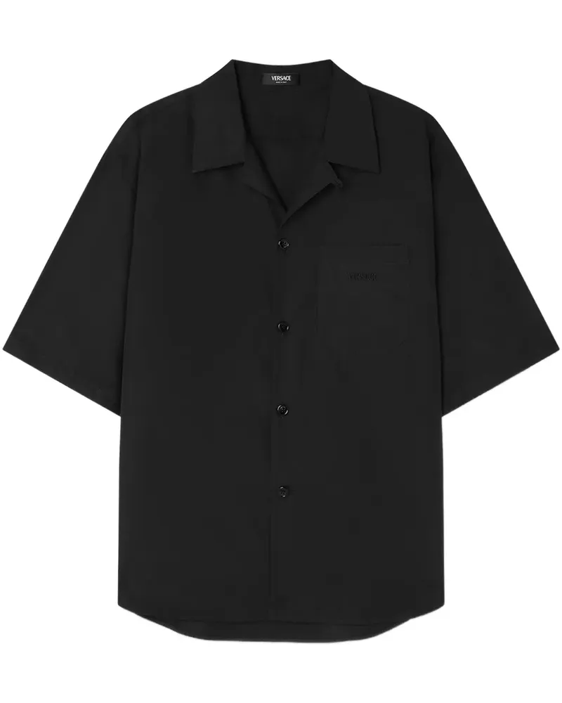 Versace Cameo Hemd - Schwarz Schwarz