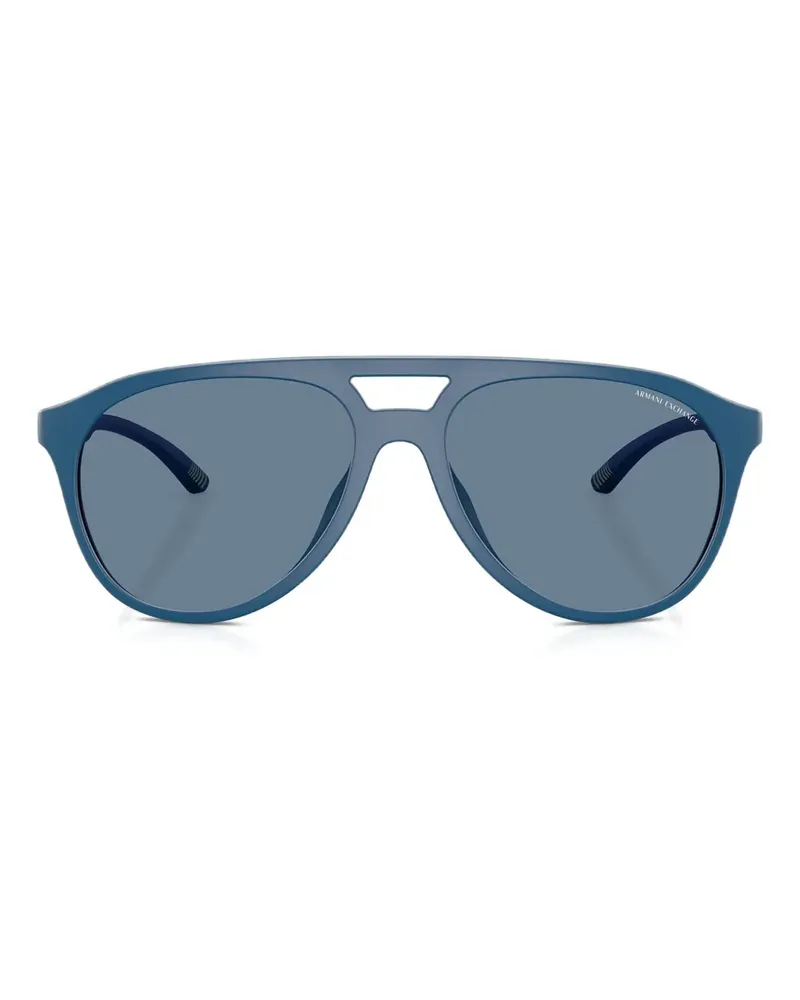 Armani Exchange Matte Pilotenbrille - Blau Blau