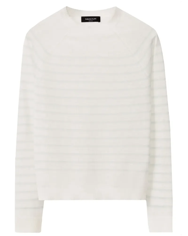 Fabiana Filippi Gestreifter Pullover - Weiß Weiß