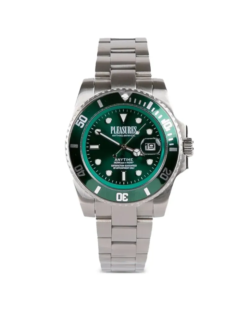 PLEASURES Anytime aus Edelstahl 42mm - Grün Grün