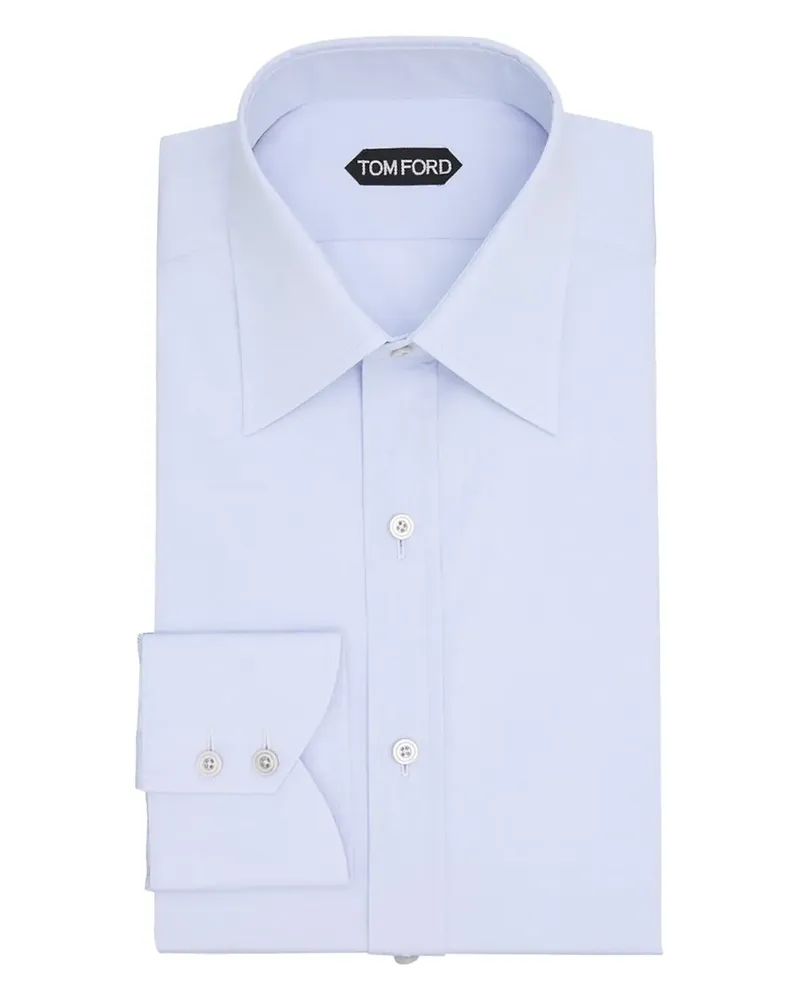 Tom Ford pointed-collar long-sleeve shirt - Violett Violett