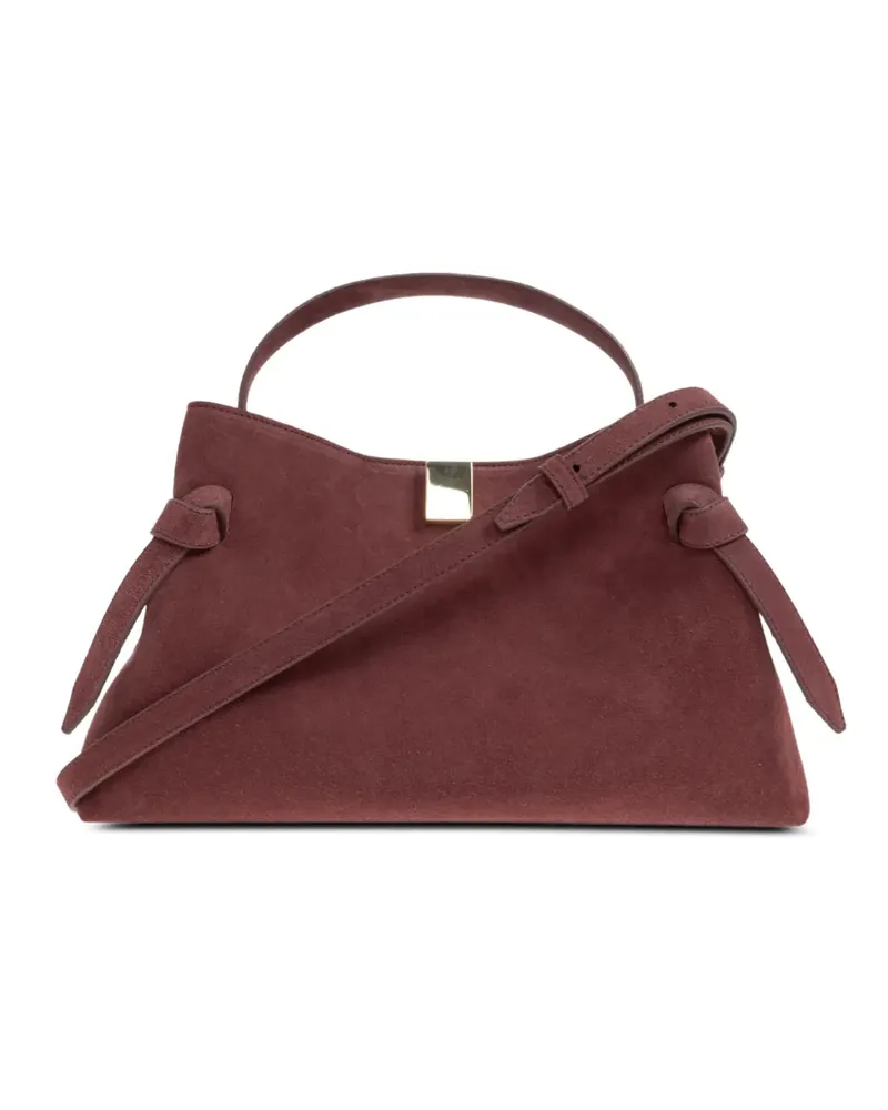 YUZEFI Gyoza knot-detail suede tote bag - Rot Rot