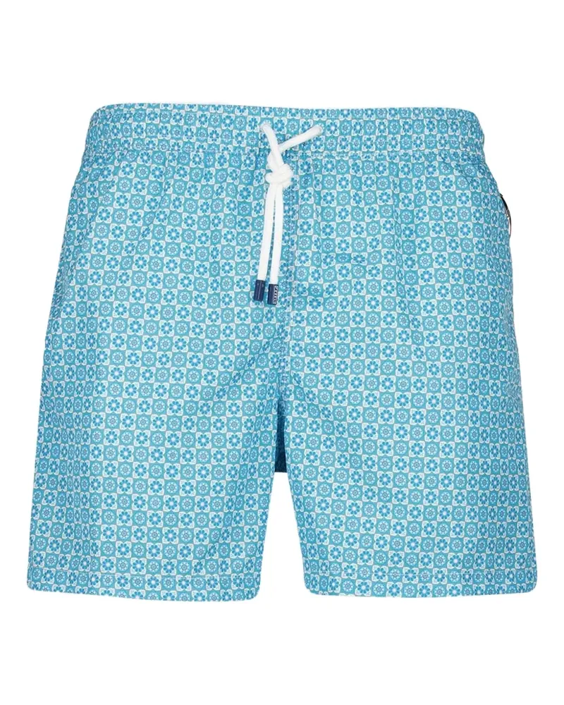 Fedeli Shorts mit Print - Blau Blau