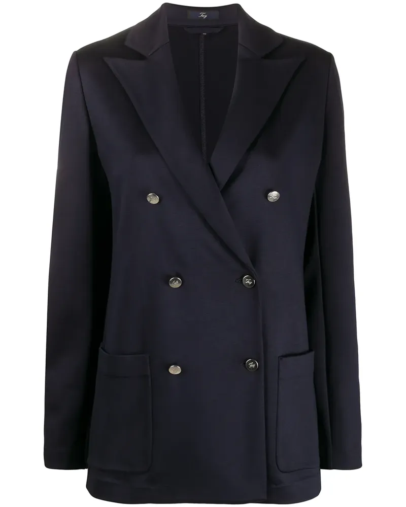 Fay Kastiger Blazer - Blau Blau