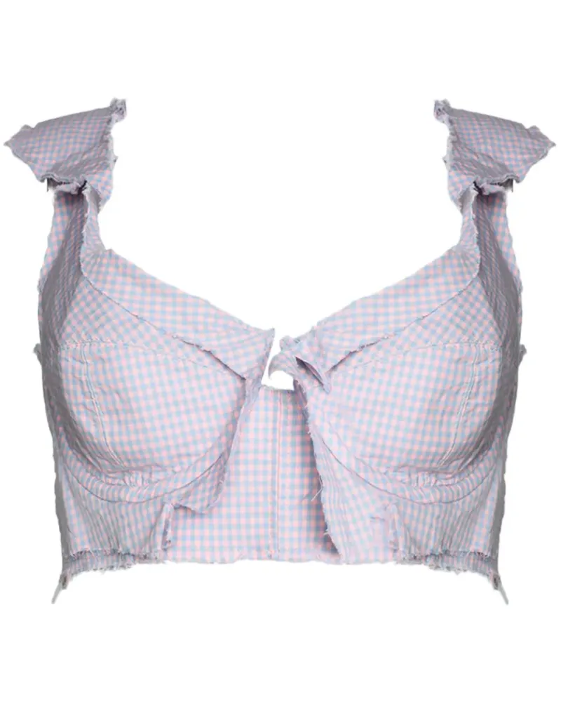 Natasha Zinko BH im Deconstructed-Look - Blau Blau