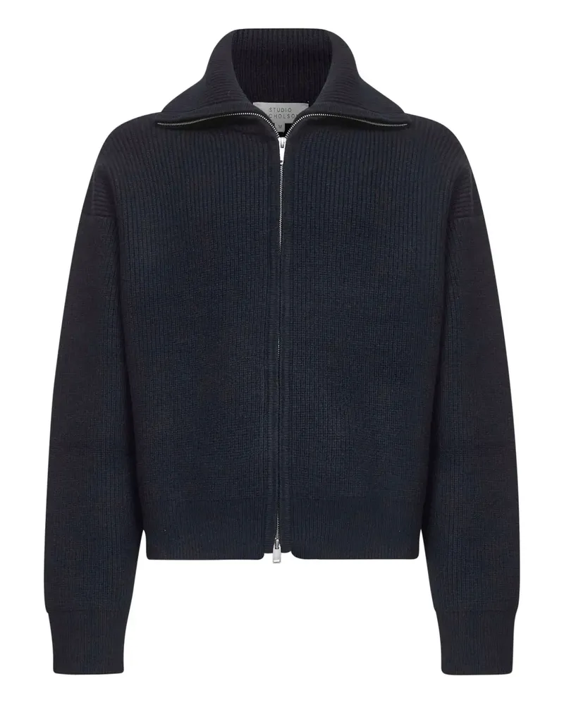 Studio Nicholson merino wool cardigan - Blau Blau