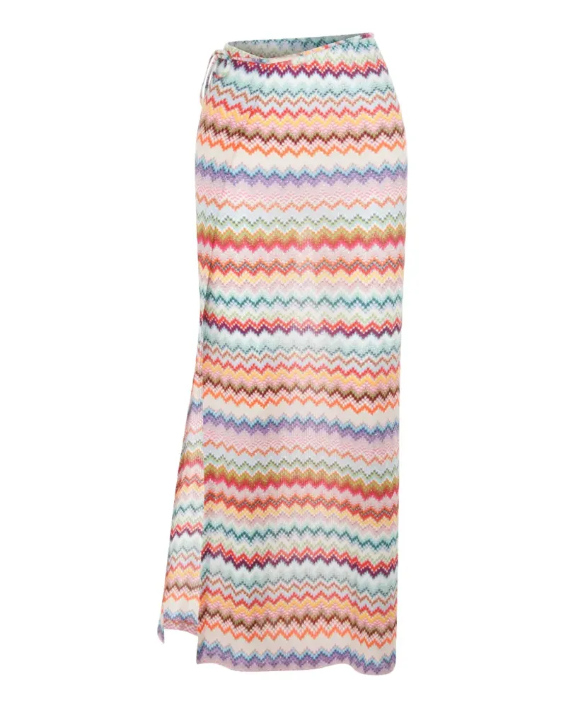 Missoni zigzag tie maxi skirt - Nude Nude