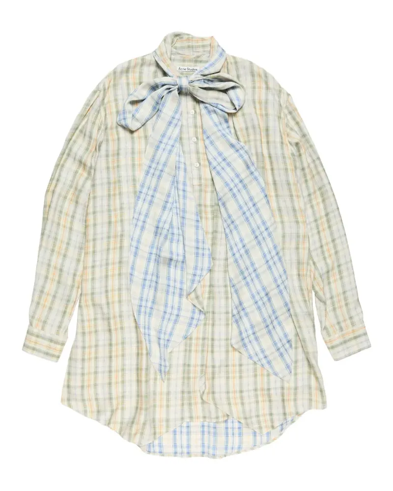 Acne Studios Asymmetrischer Rock mit Karomuster - Nude Nude